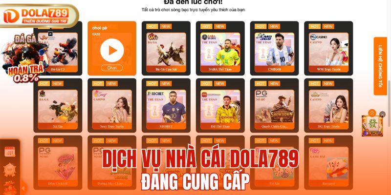 Dịch vụ nhà cái đang cung cấp